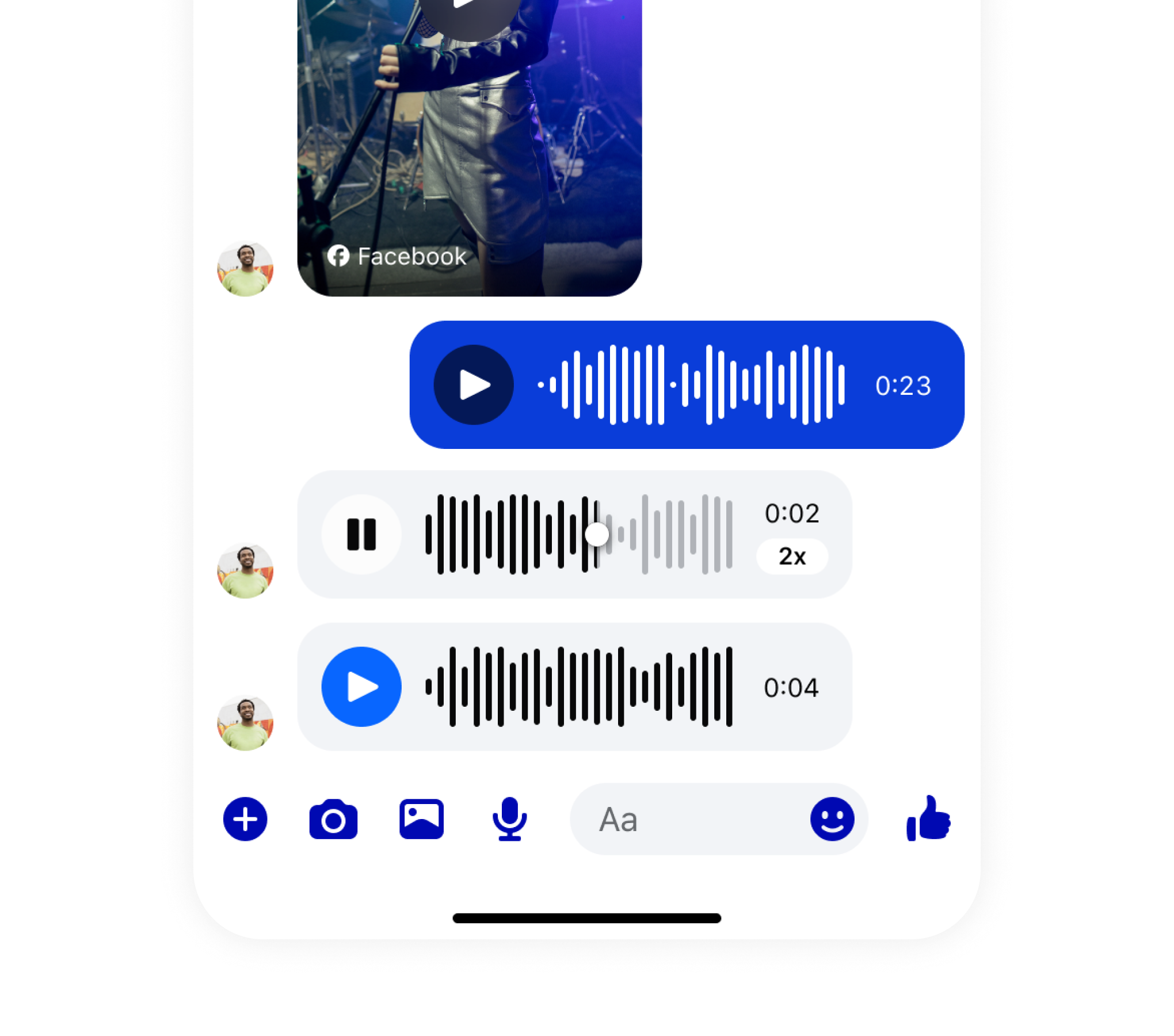 Voice Messaging on Messenger